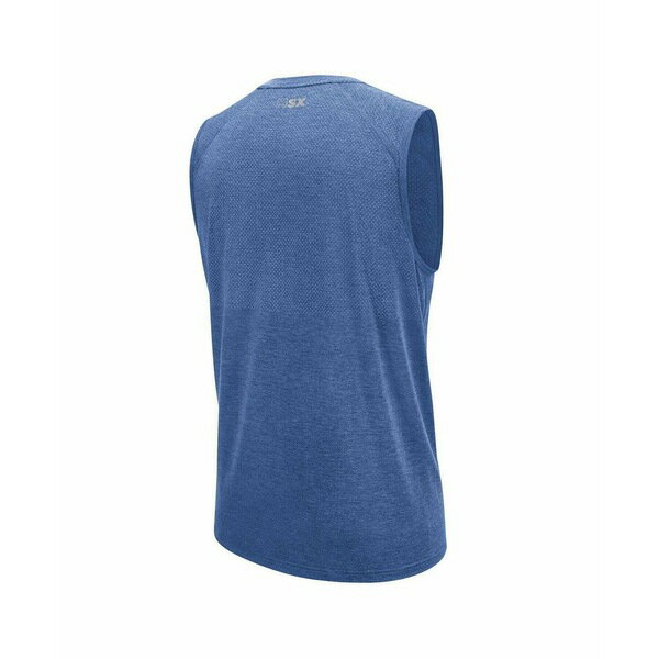 エムエスエックスバイミカエルストラハン メンズ シャツ トップス Men's Royal Los Angeles Rams Warm Up Sleeveless T-shirt Royal
