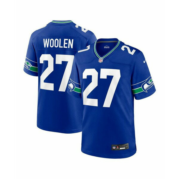 ʥ   ȥåץ Men's Tariq Woolen Royal Seattle Seahawks Throwback P...