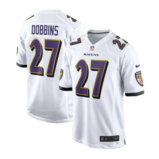 ナイキ メンズ シャツ トップス Men's J.K. Dobbins Baltimore Ravens Game Jersey White ナイキ メンズ シャツ トップス Men's J.K. Dobbins Baltimore Ravens Game Jersey White