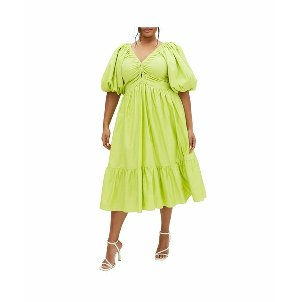 シティーシック レディース ワンピース トップス Women's Grace Midi Dress Pistachio