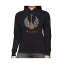 エルエーポップアート レディース パーカー・スウェットシャツ アウター Women's Word Art Hooded Sweatshirt -Lyrics T...