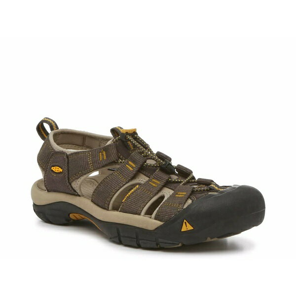 キーン メンズ サンダル シューズ Newport H2 Fisherman Sandal Java Brown/Golden Yellow