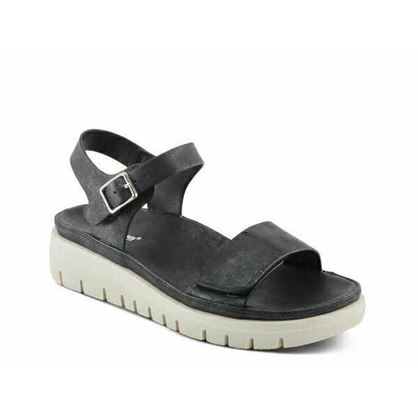 フレクサス レディース サンダル シューズ Shinzon Wedge Sandal Black