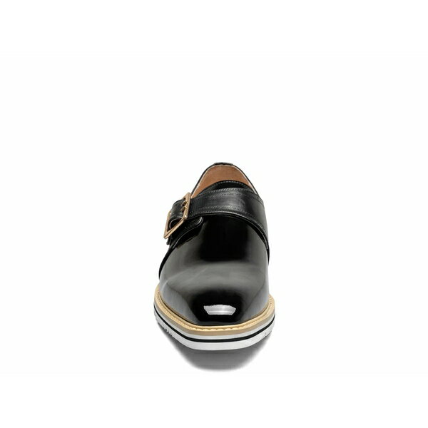 ステイシーアダムス メンズ スリッポン・ローファー シューズ Bartram Monk Strap Slip-On Black