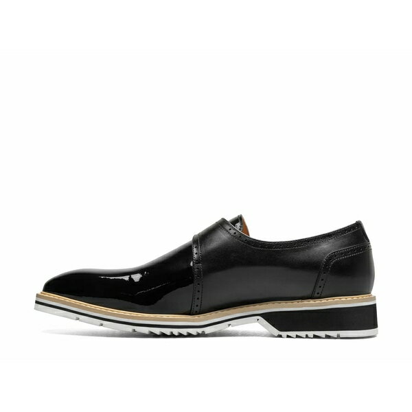 ステイシーアダムス メンズ スリッポン・ローファー シューズ Bartram Monk Strap Slip-On Black