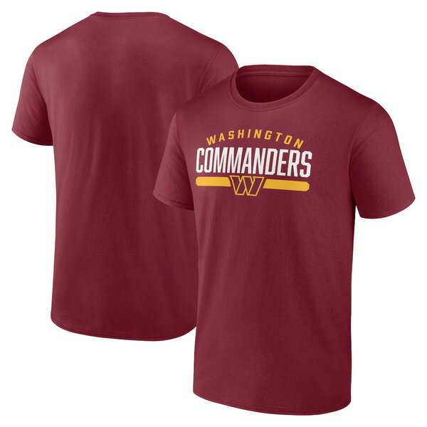 ファナティクス メンズ Tシャツ トップス Washington Commanders Fanatics Branded Arc and Pill TShirt Burgundy