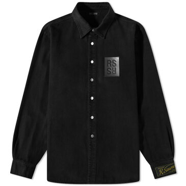 ラフ・シモンズ メンズ シャツ トップス Raf Simons Denim Overshirt Black