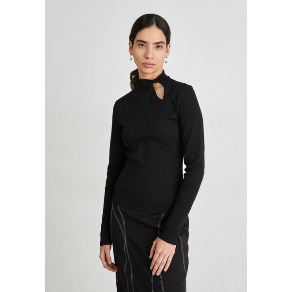 ゲタス レディース Tシャツ トップス DREW KNOT - Long sleeved top - black