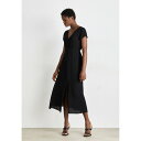 ダナ キャラン ニューヨーク レディース ワンピース トップス MIDI DRESS WITH BELT - Day dress - black