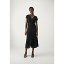 ダナ キャラン ニューヨーク レディース ワンピース トップス MIDI DRESS WITH BELT - Day dress - black