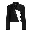 【送料無料】 バルマン レディース ジャケット&ブルゾン アウター Blazers Black