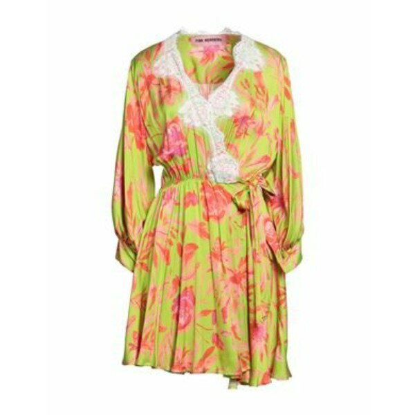 【送料無料】 ピンク メモリーズ レディース ワンピース トップス Mini dresses Green