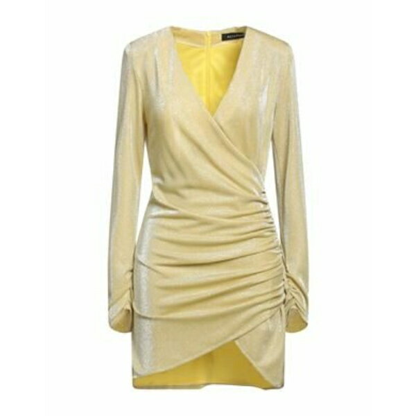 【送料無料】 アクチュアリー レディース ワンピース トップス Mini dresses Yellow