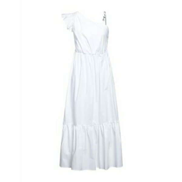 【送料無料】 ピンコ レディース ワンピース トップス Midi dresses White
