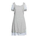 【送料無料】 エリサ カヴァレッティ バイ ダニエラ ダッラヴァッレ レディース ワンピース トップス Mini dresses Grey