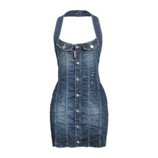 【送料無料】 ディースクエアード レディース ワンピース トップス Mini dresses Blue 【送料無料】 ディースクエアード レディース ワンピース トップス Mini dresses Blue