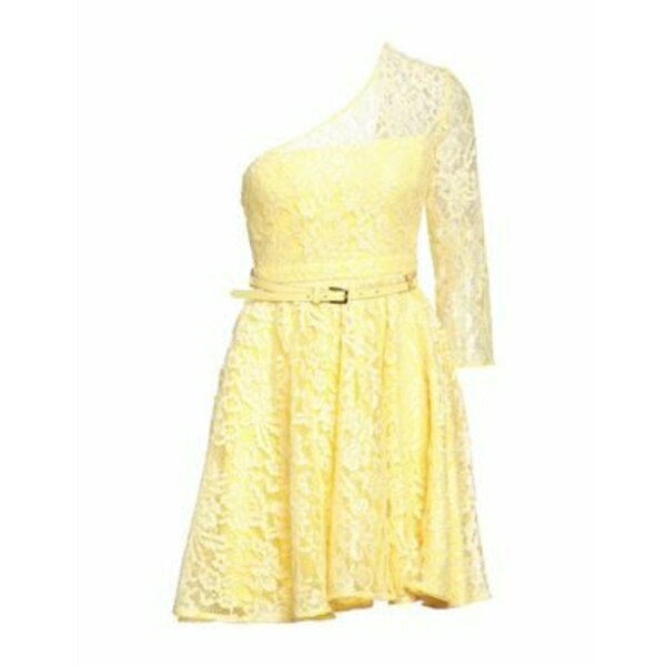 【送料無料】 フェレッパ レディース ワンピース トップス Mini dresses Yellow