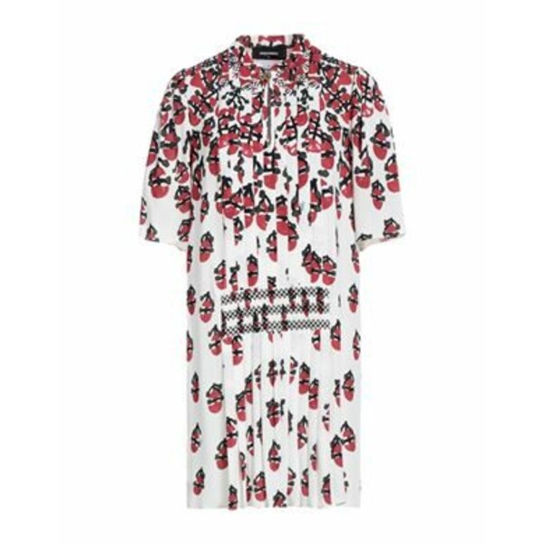 【送料無料】 ディースクエアード レディース ワンピース トップス Mini dresses White