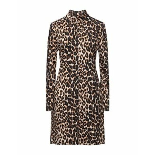 【送料無料】 ユッカ レディース ワンピース トップス Mini dresses Brown