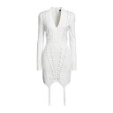 【送料無料】 バルマン レディース ワンピース トップス Mini dresses White