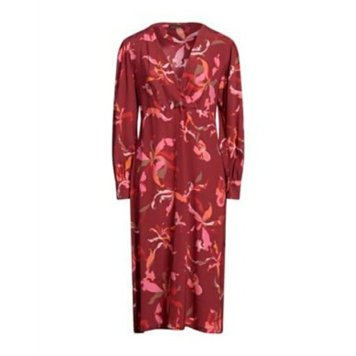 【送料無料】 ラウラ ウルビナーティ レディース ワンピース トップス Midi dresses Red 【送料無料】 ラウラ ウルビナーティ レディース ワンピース トップス Midi dresses Red