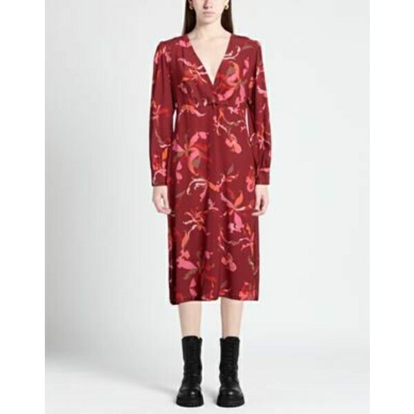 【送料無料】 ラウラ ウルビナーティ レディース ワンピース トップス Midi dresses Red