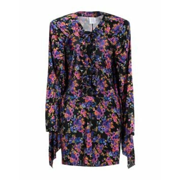 【送料無料】 ヴェトモン レディース ワンピース トップス Mini dresses Black