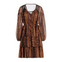 【送料無料】 スフィチオ レディース ワンピース トップス Mini dresses Brown