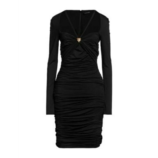 【送料無料】 ロベルトカヴァリ レディース ワンピース トップス Midi dresses Black 【送料無料】 ロベルトカヴァリ レディース ワンピース トップス Midi dresses Black