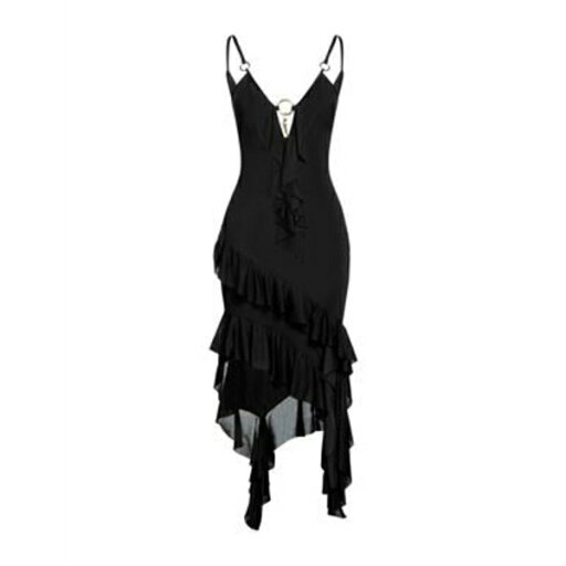 【送料無料】 ロベルトカヴァリ レディース ワンピース トップス Midi dresses Black 【送料無料】 ロベルトカヴァリ レディース ワンピース トップス Midi dresses Black