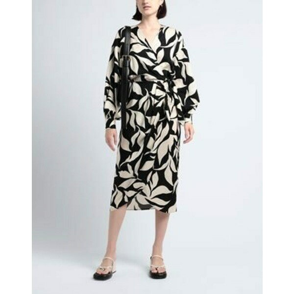 【送料無料】 アンドアザーストーリーズ レディース ワンピース トップス Midi dresses Black