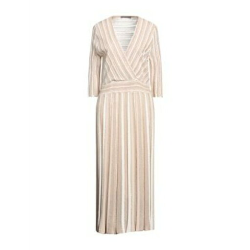 【送料無料】 ディー・エクステリア レディース ワンピース トップス Midi dresses Beige 【送料無料】 ディー・エクステリア レディース ワンピース トップス Midi dresses Beige