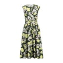 【送料無料】 エムエスジイエム レディース ワンピース トップス Midi dresses Green