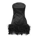 【送料無料】 アーメン レディース ワンピース トップス Mini dresses Black