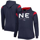 ファナティクス メンズ パーカー・スウェットシャツ アウター New England Patriots Fanatics Branded Big & Tall Call the Shots Pullover Hoodie Navy