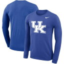 ナイキ メンズ Tシャツ トップス Kentucky Wildcats Nike Big & Tall Primary Logo Legend Performance Long Sleeve TShirt Royal