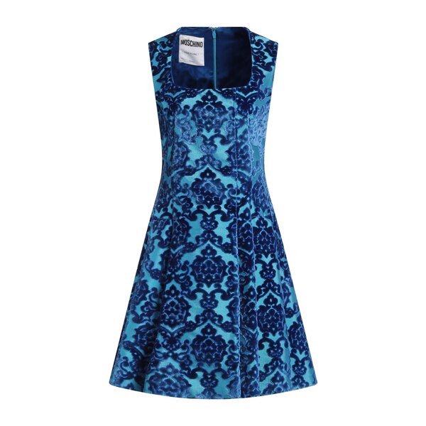 【送料無料】 モスキーノ レディース ワンピース トップス Midi dresses Azure