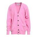 【送料無料】 エムエスジイエム メンズ カーディガン アウター Cardigans Pink