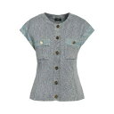 【送料無料】 エリザベスフランキ レディース カーディガン アウター Cardigans Blue