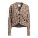 【送料無料】 エリカ・カヴァリーニ レディース カーディガン アウター Cardigans Beige