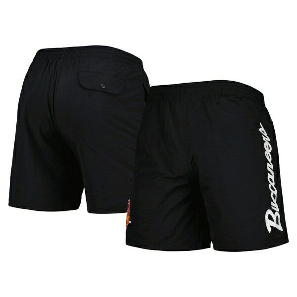 ミッチェル&ネス メンズ ハーフ&ショーツ ボトムス Tampa Bay Buccaneers Mitchell & Ness Team Essentials Nylon Shorts Black