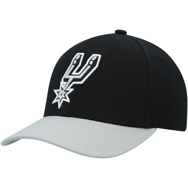 ミッチェル＆ネス ミッチェル&ネス メンズ 帽子 アクセサリー San Antonio Spurs Mitchell & Ness MVP Team TwoTone 2.0 StretchSnapback Hat Black/Gray