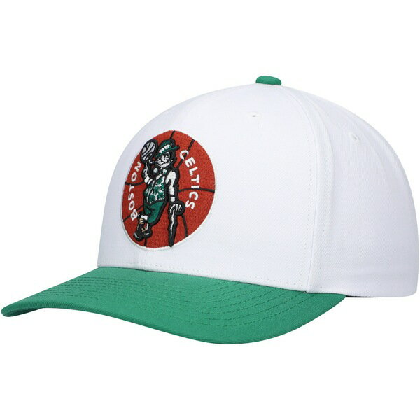 ミッチェル＆ネス ミッチェル&ネス メンズ 帽子 アクセサリー Boston Celtics Mitchell & Ness Hardwood Classics Core 2Tone 2.0 Pro Snapback Hat White/Green