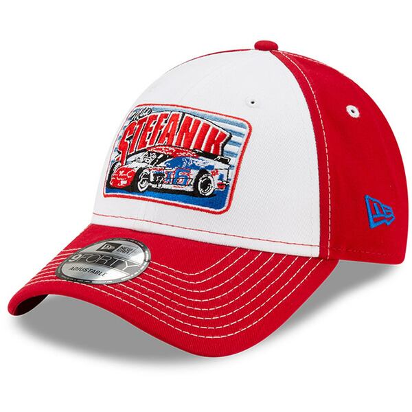 ニューエラ メンズ 帽子 アクセサリー Mike Stefanik New Era NASCAR Hall of Fame Class of 2021 Inductee 9FORTY Adjustable Hat White/Red