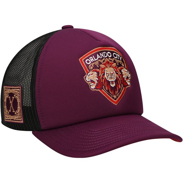 ミッチェル＆ネス ミッチェル&ネス メンズ 帽子 アクセサリー Orlando City SC Mitchell & Ness 10th Anniversary Trucker Adjustable Hat Purple