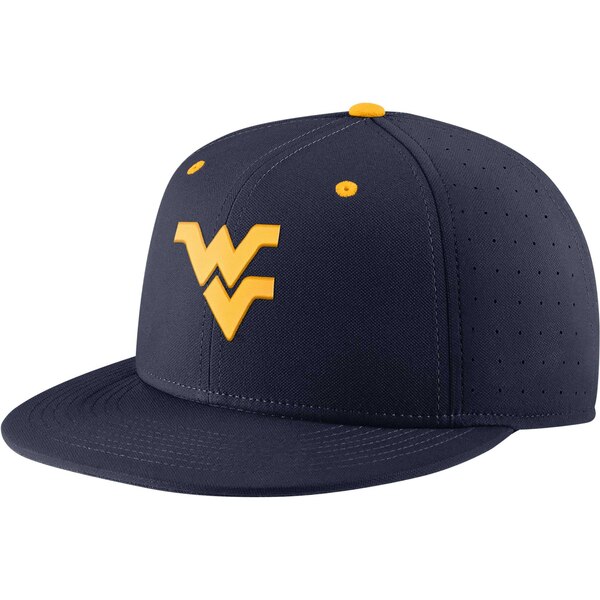 楽天astyナイキ メンズ 帽子 アクセサリー West Virginia Mountaineers Nike Aero True Baseball Performance Fitted Hat Navy