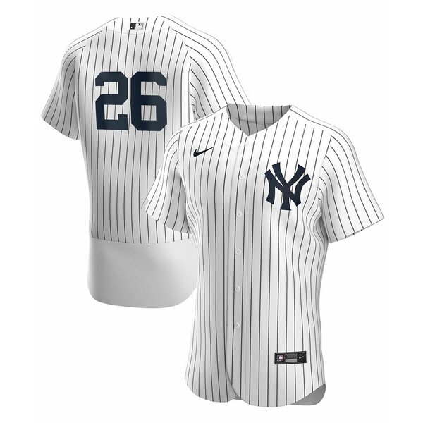 ナイキ メンズ パーカー・スウェットシャツ アウター Men's DJ LeMahieu White, Navy New York Yankees Home Authentic Player Jersey White, Navy