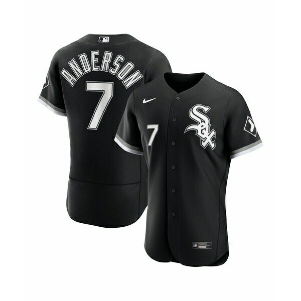 ナイキ メンズ パーカー・スウェットシャツ アウター Men's Tim Anderson Black Chicago White Sox Alternate Authentic Player Jersey Black