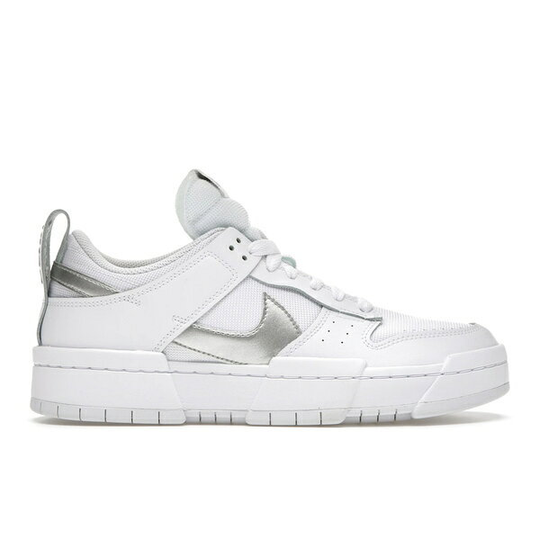 Nike ナイキ レディース スニーカー 【Nike Dunk Low Disrupt White Silver (Women's)】 サイズ US_5(22.0cm) White/Metallic-Silver(4)