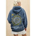 ビー ディ ジー アーバン アウトフィッターズ レディース パーカー・スウェットシャツ アウター CELESTIAL HOODIE - Hoodie - blue